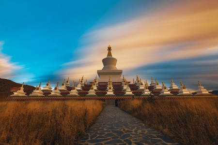 摄影-旅行-稻城-白塔-藏地 图片素材