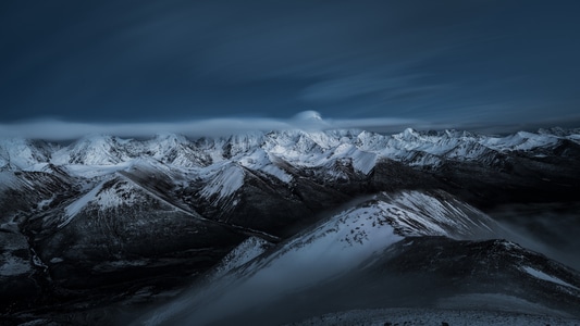 旅行-摄影-雪山-雅哈垭口-贡嘎 图片素材