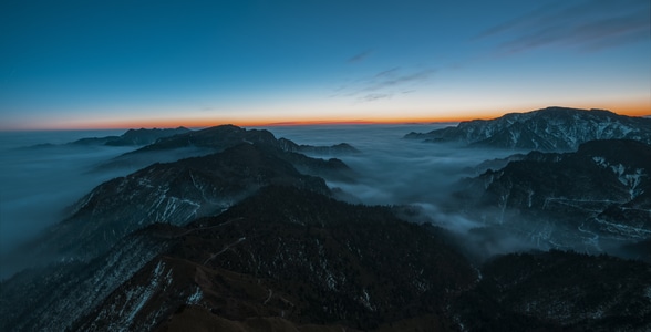 我的2019-牛背山-华尖山-日出-日出 图片素材