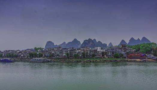 宾得-风景-在路上-光影-桂林 图片素材