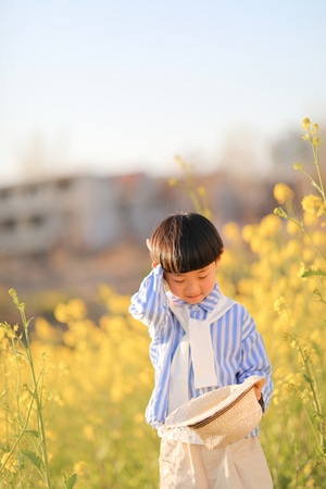 日系-小清新-春-儿童摄影-壁纸 图片素材