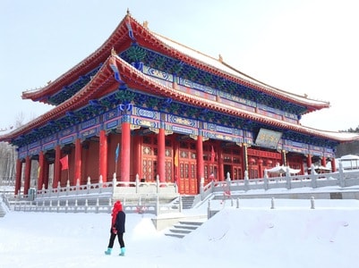 旅行-漠河-手机摄影-建筑-寺庙 图片素材