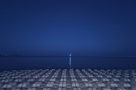 手机摄影-建筑-水-珠海-蓝 图片素材