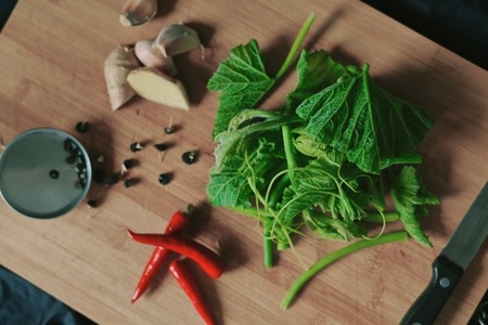我要上封面-美食-静物-南瓜苗-辣椒 图片素材