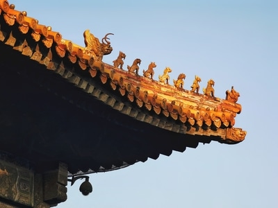 冬日暖阳-中国风-简约-手机摄影-神兽 图片素材