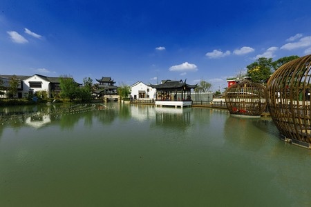 风景-建筑-新西塘-风景-池塘 图片素材