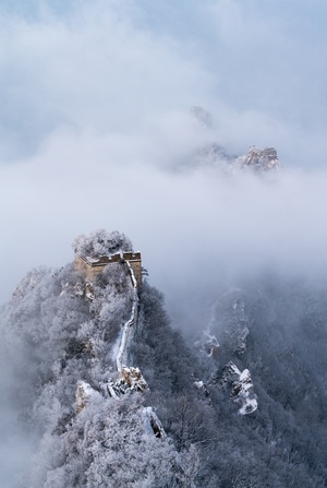 我的2019-金山岭-水墨-北京-雪 图片素材