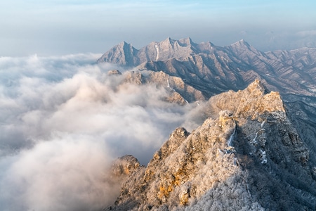 我的2019-雪山-水墨-北京-雪 图片素材
