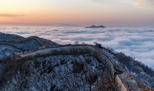 云海-白云-日出-长城-雪 图片素材