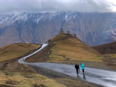 格鲁吉亚-著名景点-旅拍-卡兹别克-山 图片素材