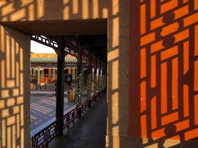 街拍-风光-古建筑-房屋-廊道 图片素材