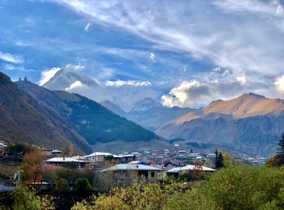 卡兹别克-旅拍-风光-风景-山峰 图片素材