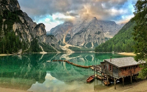 意大利-著名景点-旅拍-布莱耶斯湖-自然风光 图片素材