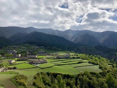 坎布拉-尖扎县-风景-风光-田地 图片素材