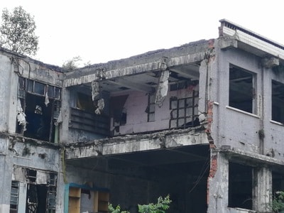 地震遗址-手机-地震遗址-遗址-建筑 图片素材