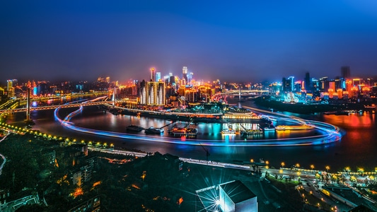 城市-风光-长江-嘉陵江-朝天门 图片素材