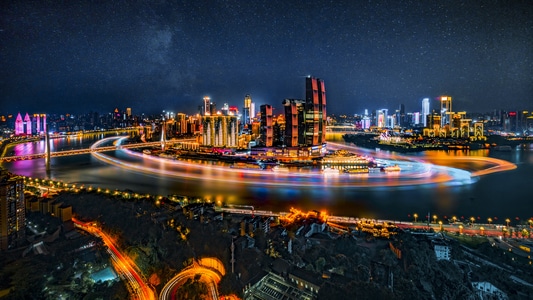 城市天际线-城市-风光-自然-高楼 图片素材