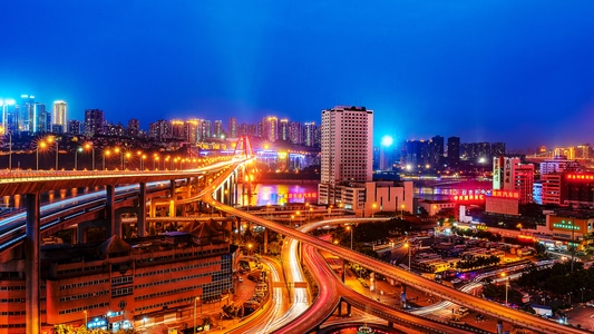 城市色彩-重庆-城市-夜景-风光 图片素材