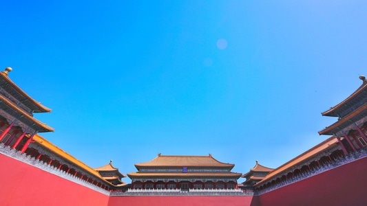 天空-北京-故宫-午门-紫禁城 图片素材