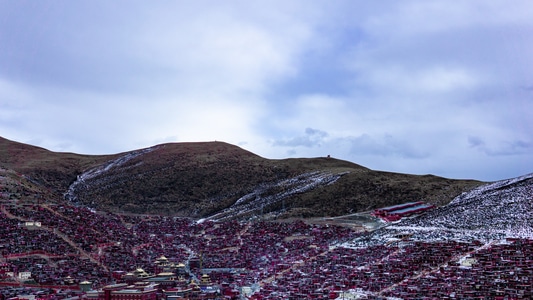 索尼-a6000-川西-色达-旅行 图片素材
