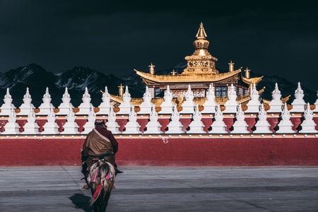 塔公-木雅金塔-藏区-寺庙-佛塔 图片素材