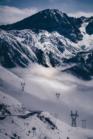 雪山-云海-雪山-滑雪-风景 图片素材