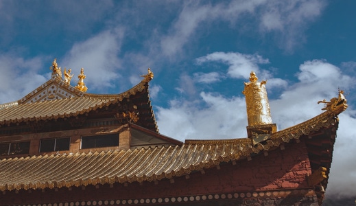 寺庙-佛教-旅行-屋檐-藏区 图片素材