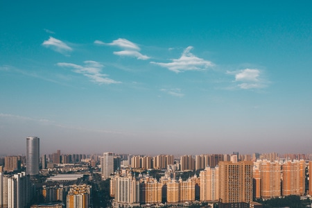 合肥市-早晨-调色-天空-云 图片素材