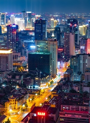 夜景-城市风光-成都-城市-夜景 图片素材