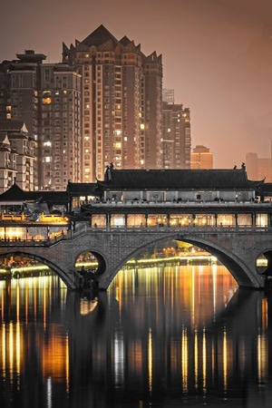 成都-建筑-夜景-风景-城市风光 图片素材