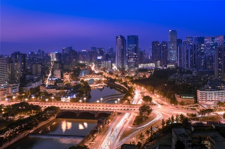 廊桥-成都地标-商业-城市-城市 图片素材