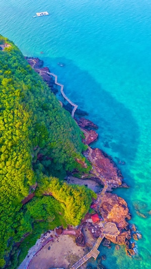 风景-海边-航拍-涠洲岛-海边 图片素材