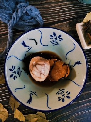 手机摄影-静物-美食-胶片-茶叶蛋 图片素材