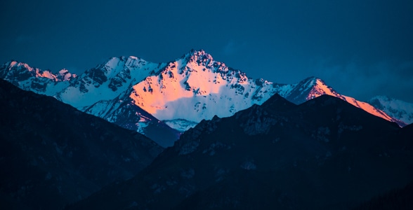 祁连山-雪山-风光-自然风光-嘎努鳥 图片素材
