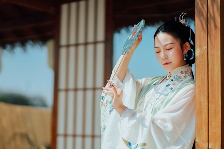 汉服摄影-人像摄影-光-成都约拍-女人 图片素材