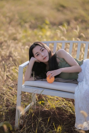 人像摄影-人像写真-小姐姐-龙泉山-佳能 图片素材