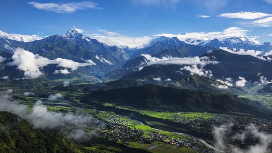 旅拍-雪山🏔️-尼泊尔-风光-风景 图片素材