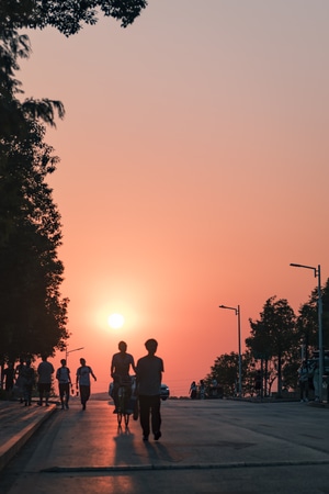 落日-天空-太阳-湘潭大学-太阳 图片素材