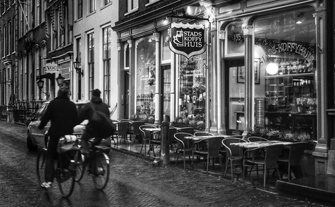 黑白-尘世烟火-街头人物-街拍-荷兰 图片素材