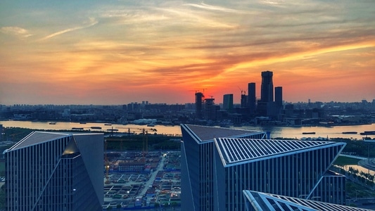 shanghai-上海-日落-城市-城市风光 图片素材