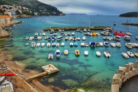 dubrovnik-croatia-kingslanding-船-游艇 图片素材