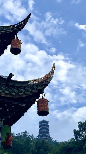 文庙-手机-塔-旅行风景-文庙一角 图片素材