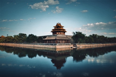 每日一图-城市风光-北京-故宫-角楼 图片素材