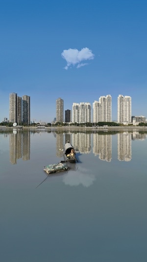 我的2019-船-楼-江-风景 图片素材