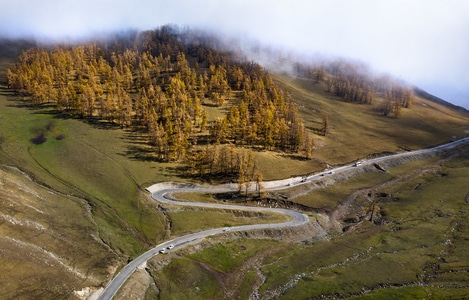新疆-旅行-风光-地形-路 图片素材