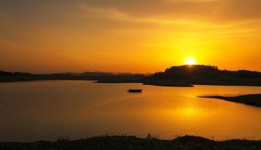 夕阳-摄影-风光-海报-自然风光 图片素材