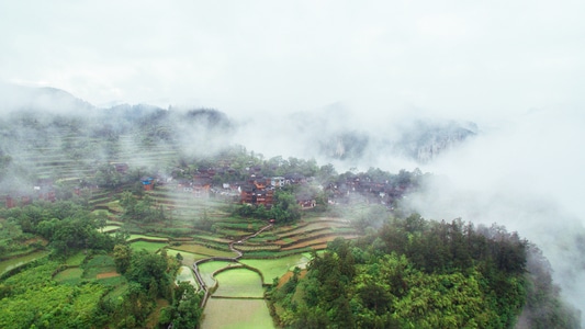 湘西土家族苗族自治州-摄影-色彩-风景-唯美 图片素材