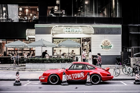 保时捷-911turbo-街拍-光影-欧美 图片素材