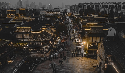 我的2019-南京-老门东-古建筑-楼阁 图片素材