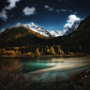 雪山-旅游-风光-高原-风景 图片素材